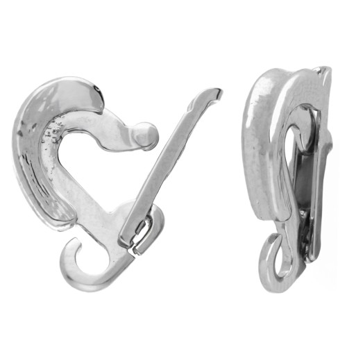 Pendant clip 13 mm - White bronze x1