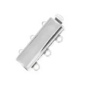 3 strands rhodium clasp 9x20mm