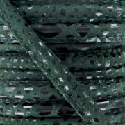 Leather cord with topstitching 4mm Leopard fir green x1 m|raw }}