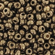 Preciosa 9/0 Seed Beads, 2.5 mm - Gold Bronze, 20 g