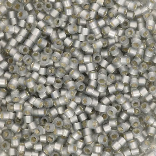 1.6mm Toho Aiko 11/0 - TA012250 - Transparent Silver Lined Milky Topaz Gray x4g