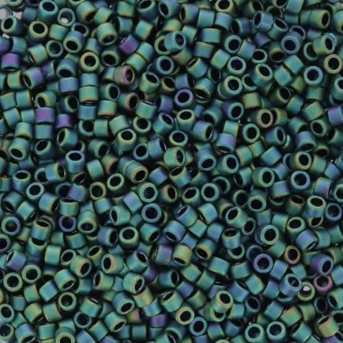 1.6mm Toho Aiko 11/0 - TA01706 - Dark Emerald Iris Mat x4g