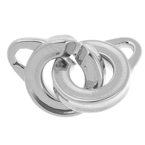 Handcuff clasp 18 mm - White Bronze x1