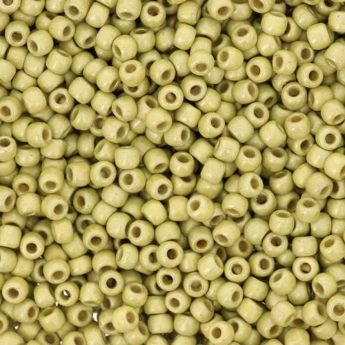 Toho seed beads 11/0 TO11RPF559F - PF Galvanized Yellow Gold Frosted x8g