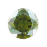 Cubic Zirconia Round cabochon 8mm Dark Olivine x5|raw }}