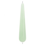 38x7mm Pear opaque resin bead - Marbled lichen x1|raw }}