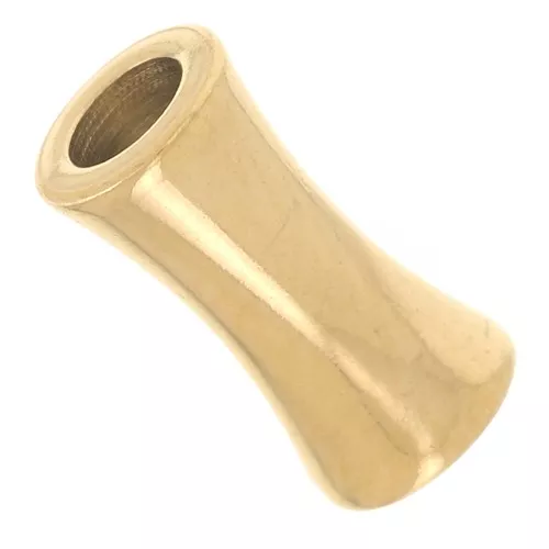 8x4mm 304L stainless steel Bamboo tube beads - Gold x10