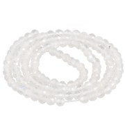 3mm Round facet gemstone beads - Pierre de lune x39cm