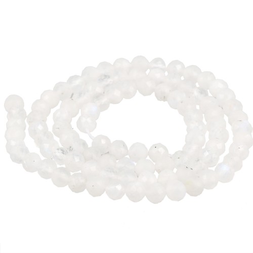 4.5mm Round facet gemstone beads - Moonstone x39cm