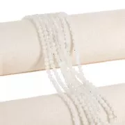 4.5mm Round facet gemstone beads - Moonstone x39cm