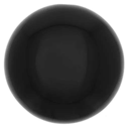 25mm round gemstone cabochon - Black Onyx x1