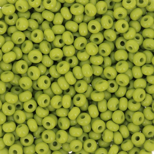 Preciosa Seed beads 9/0 2.5 mm - Opaque Olivine x20g