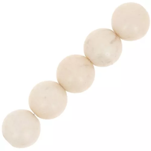 8mm Czech glass round beads - Opaque White Champagne x20