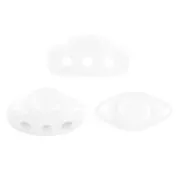 4x8mm Volos® glass beads by Puca® - Opaque White x10g