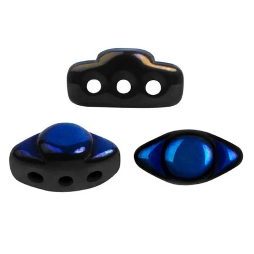 4x8mm Volos® glass beads by Puca® - Full Azzuro x10g