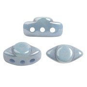 4x8mm Volos® glass beads by Puca® - Opaque Blue Ceramic Look x10g|raw }}
