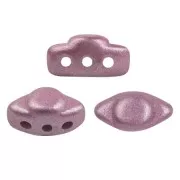 4x8mm Volos® glass beads by Puca® - Dark Plum Metallic Mat x10g