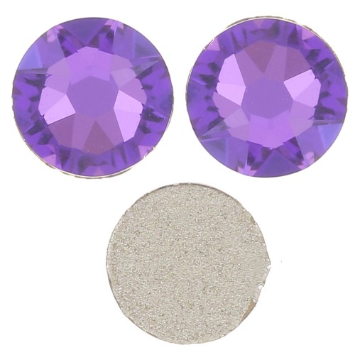 4mm PureCrystal crystals glue-on Rhinestones - Crystal Heliotrope x36