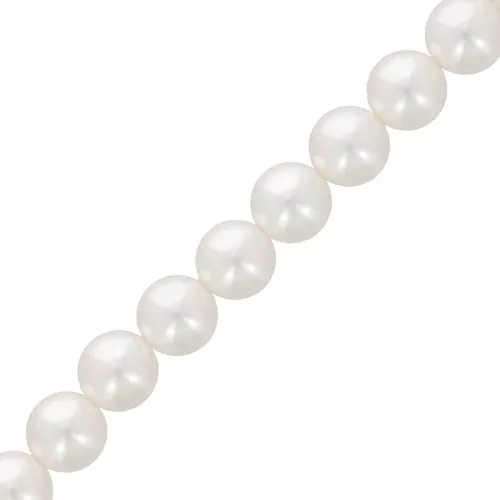 8mm Aurora 5810 Pearls - Crystal White Pearl x38cm