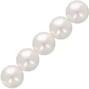 6mm Aurora 5810 Pearls - Crystal White Pearl x10