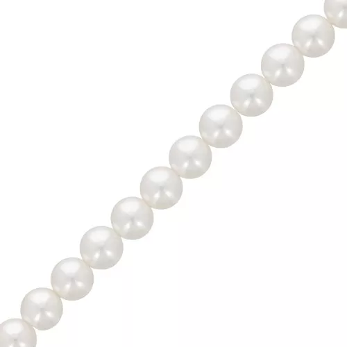 6mm Aurora 5810 Pearls - Crystal White Pearl x29cm