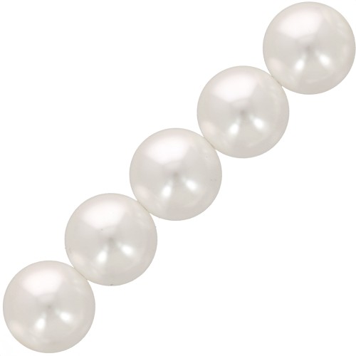 3mm Aurora 5810 Pearls - Crystal White Pearl x20