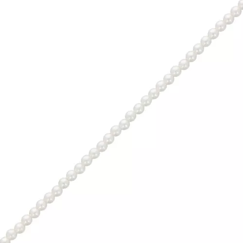 3mm Aurora 5810 Pearls - Crystal White Pearl x61cm