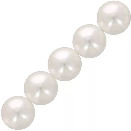 2mm Aurora 5810 Pearls - Crystal White Pearl x20