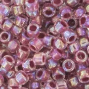 Toho Seed beads 15/0 TO15R771 - Rainbow Crystal/Strawberry Lined x8g