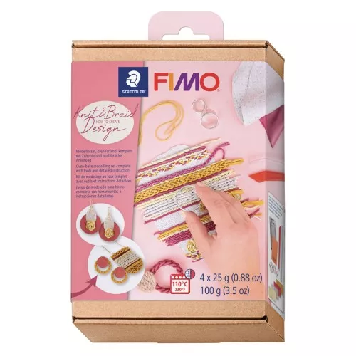 Fimo modelling kit - Knit and braid effect x1