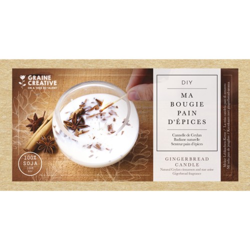 DIY Graine Créative candle kit - Ma Bougie Pain D'épices x1