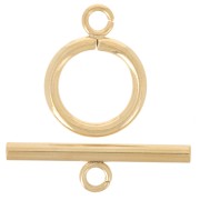 14mm 304L stainless steel T clasp for bracelet or necklace - Gold x10|raw }}