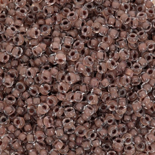 Preciosa Seed beads 11/0 2 mm - Terra Intensive - Chocolate Brown Lined x20g