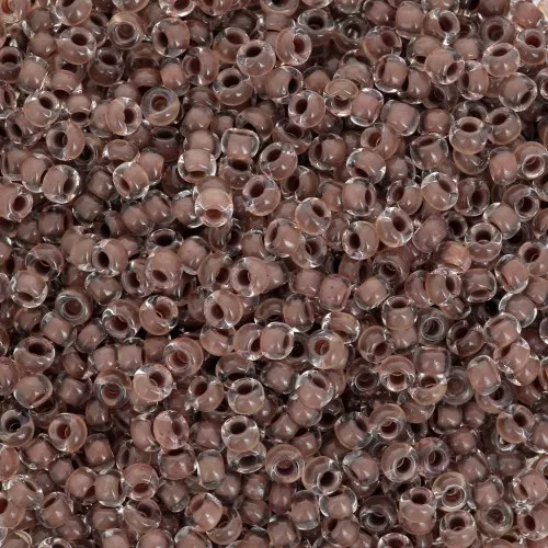 Preciosa Seed Beads 11/0 2 mm - Terra Intensive - Chocolate Brown Lined x20g