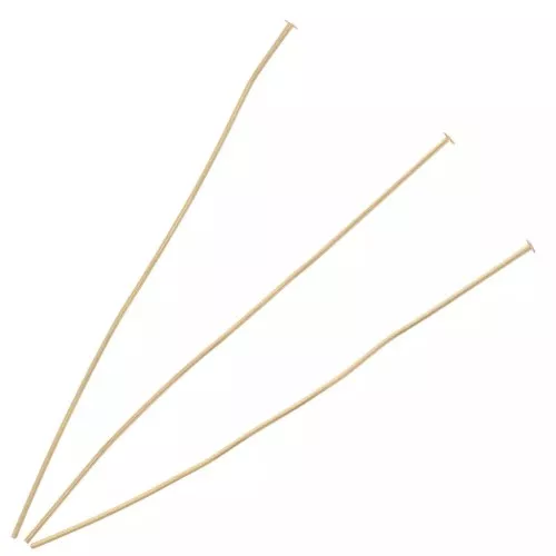 Flat head nails 70x0.7 mm Gold x10