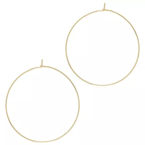 Créoles to decorate 40 mm - Gold x20