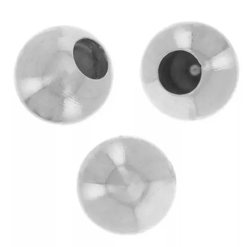 Ball ends for 1.5 mm cord - Silver x20