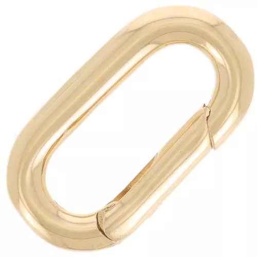 17x9mm Oval lobster clasp - 3-micron gold-plated x1