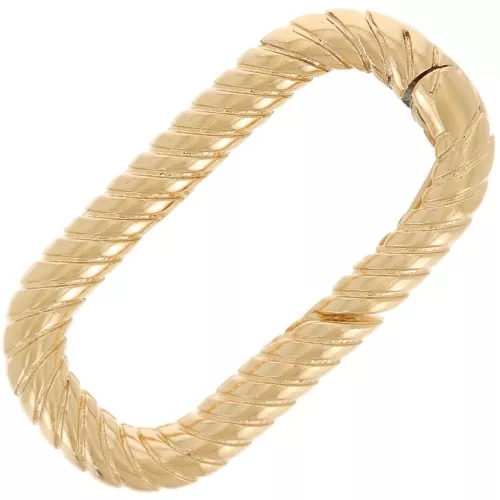 17x9mm oval lobster clasp - 3-micron gold-plated x1