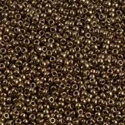 Miyuki 15/0 Seed beads 457 - Dark Bronze Metallic x8g