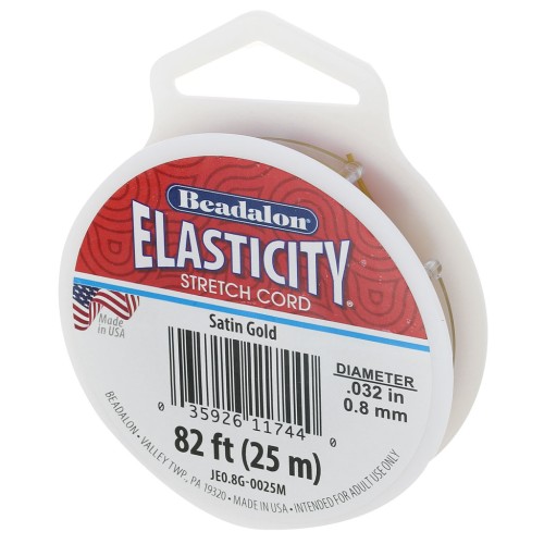 Elasticity 0.8 mm - Satin gold x25m