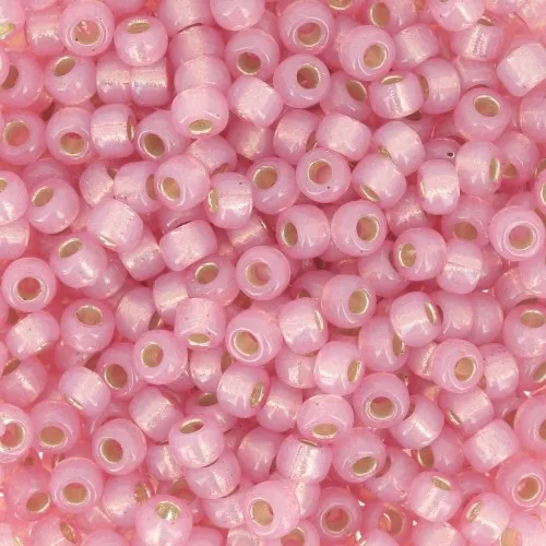 Miyuki Duracoat 8/0 4237 - Dyed Pink Silver Lined x8g