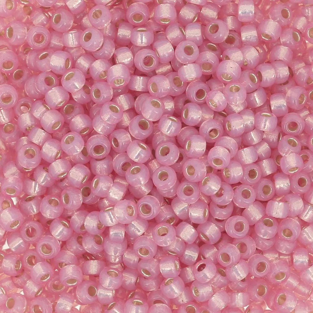 Miyuki Seed beads Duracoat 11/0 4237 - Dyed Pink Silver Lined x8g