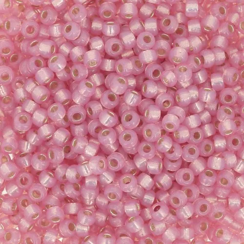 Miyuki Seed beads Duracoat 11/0 4237 - Dyed Pink Silver Lined x8g