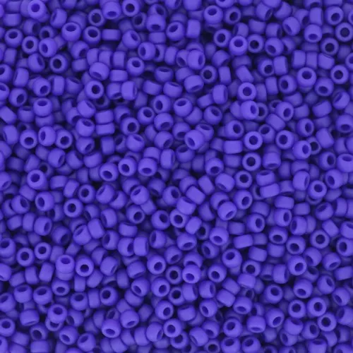 Miyuki seed beads 15/0 414F - Opaque Cobalt Mat x8g
