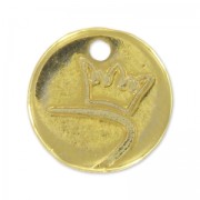 Personalizable charm ronde 10mm gold tone x1000|raw }}