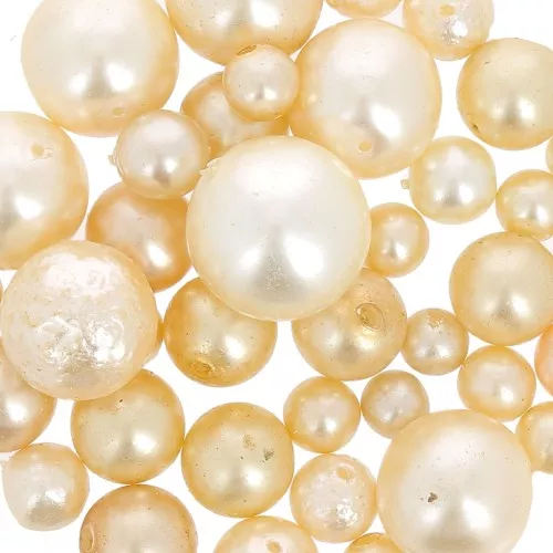 Czech glass pearl assortment - Cream x50g
