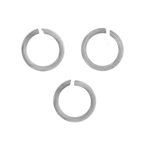 3x0.4mm Stainless steel 316L Jump rings open x10