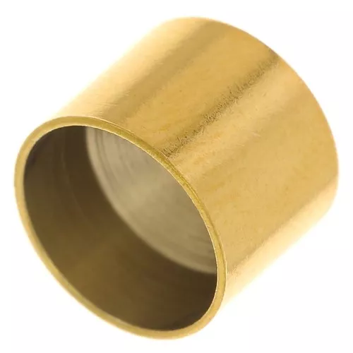 8mm 303 stainless steel End caps for cord - Gold x4