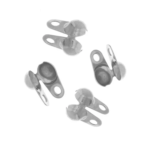 2mm Stainless steel 304 Ball Chain Crimp Connector x4